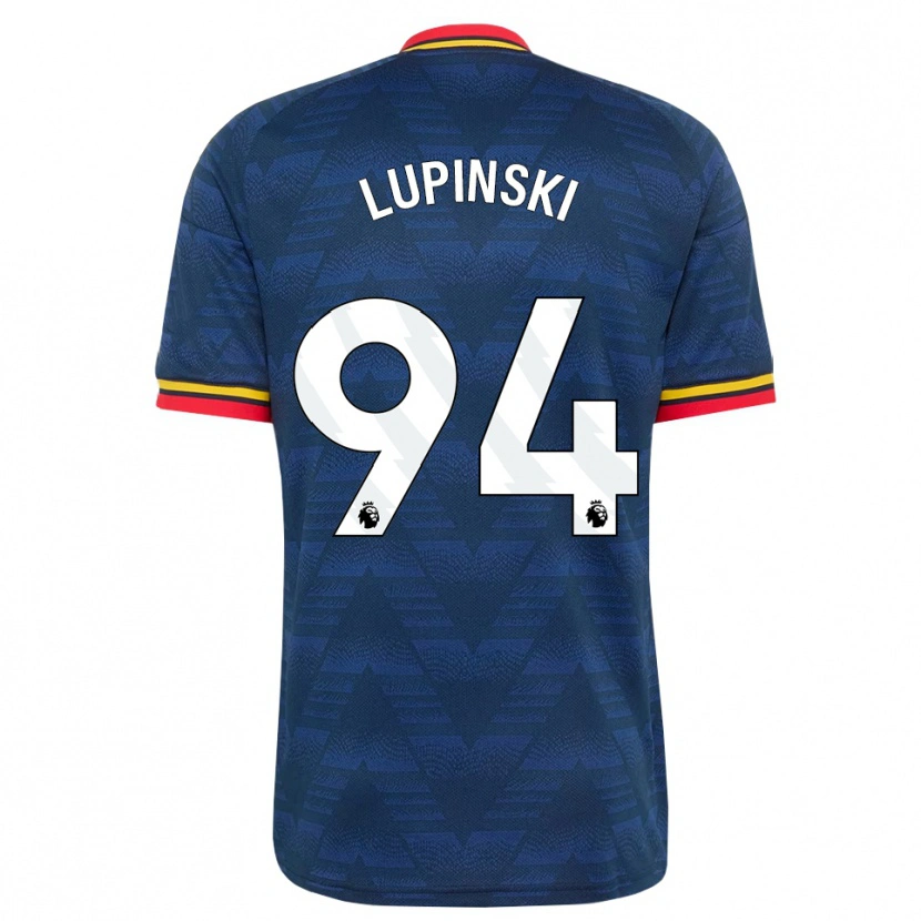 Danxen Män Remi Lupinski #94 Midnattsblå Gul Röd Bortatröja Matchtröjor 2026/27 Tröjor T-Tröja