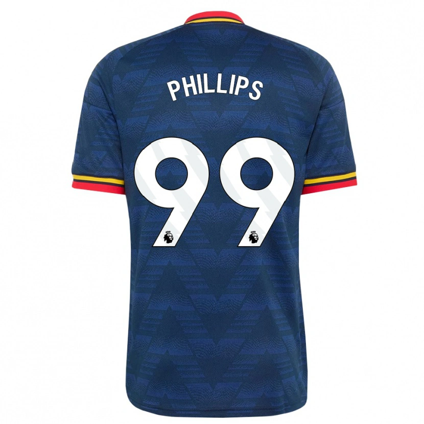 Danxen Män Charlie Phillips #99 Midnattsblå Gul Röd Bortatröja Matchtröjor 2026/27 Tröjor T-Tröja