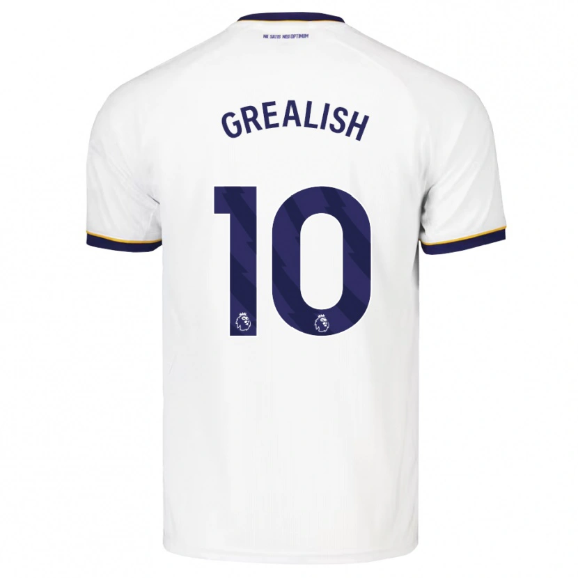 Danxen Män Jack Grealish #10 Midnattsblå Vit Gul Bortatröja Matchtröjor 2026/27 Tröjor T-Tröja