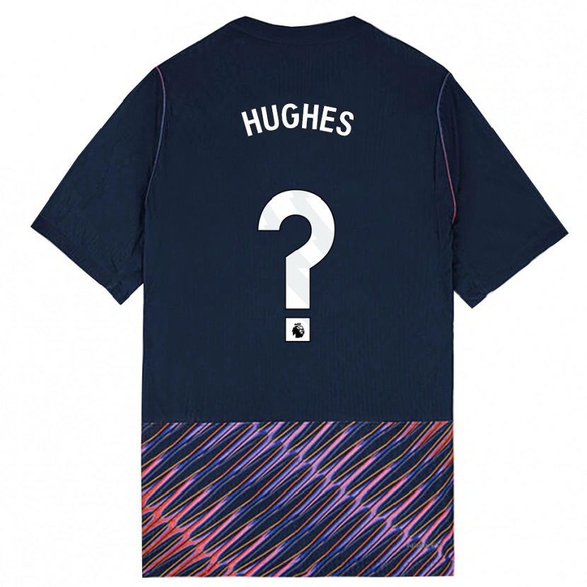 Danxen Män Harry Hughes #0 Kungligblå Vit Bortatröja Matchtröjor 2026/27 Tröjor T-Tröja