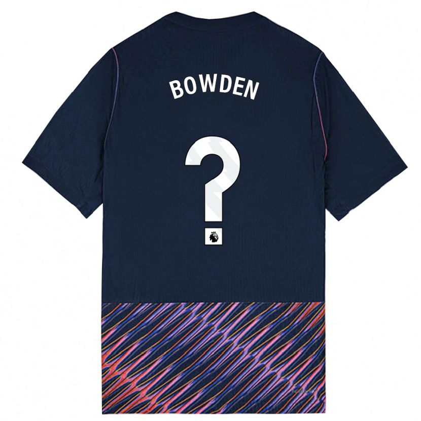 Danxen Män Jamie Bowden #0 Kungligblå Vit Bortatröja Matchtröjor 2026/27 Tröjor T-Tröja