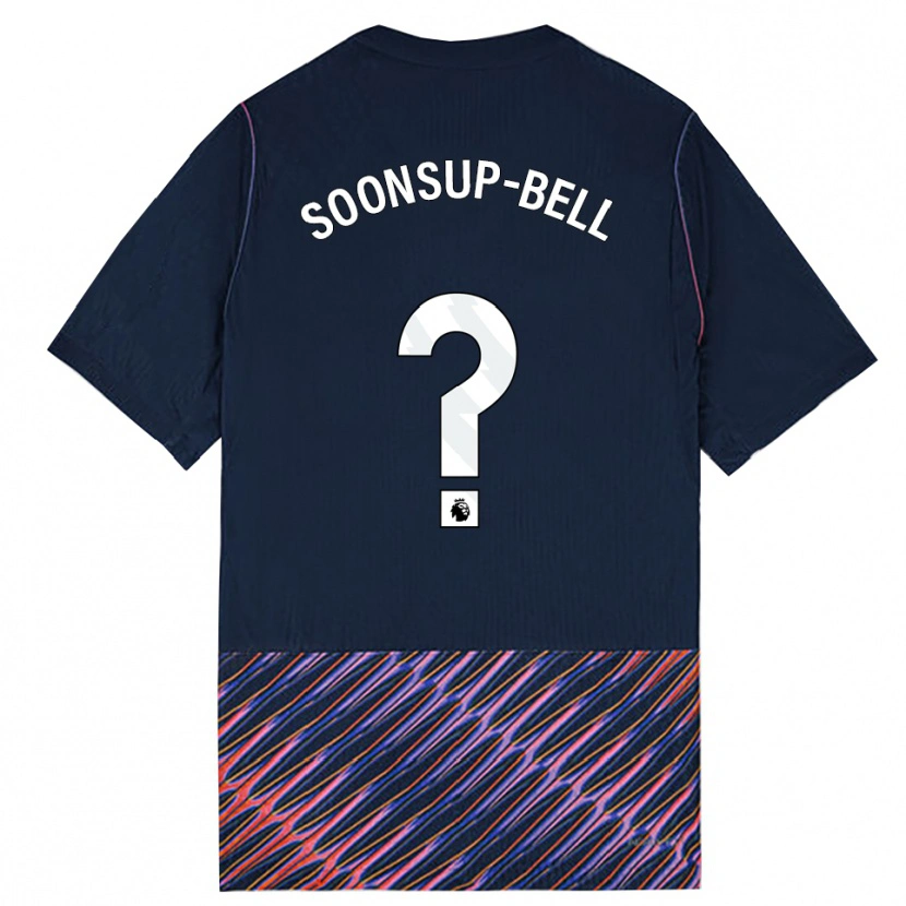 Danxen Män Jude Soonsup-Bell #0 Kungligblå Vit Bortatröja Matchtröjor 2026/27 Tröjor T-Tröja