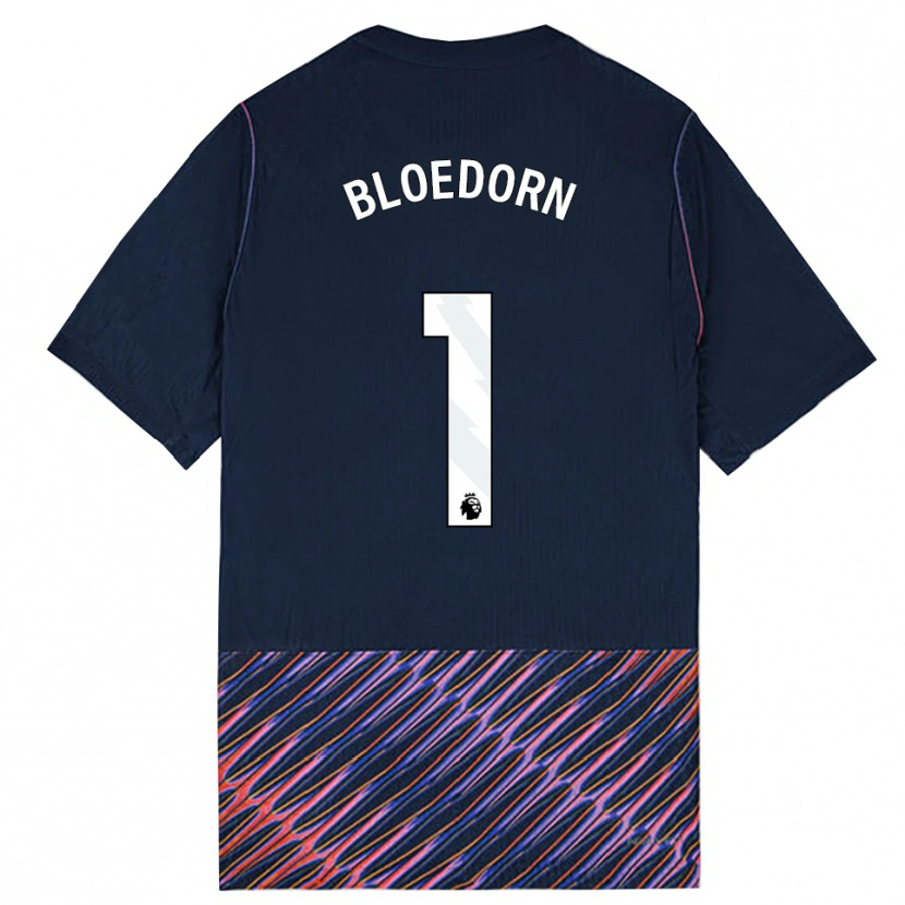 Danxen Män Carey Bloedorn #1 Kungligblå Vit Bortatröja Matchtröjor 2026/27 Tröjor T-Tröja