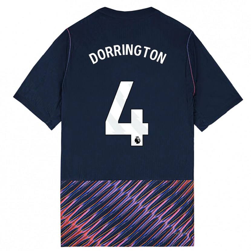 Danxen Män Alfie Dorrington #4 Kungligblå Vit Bortatröja Matchtröjor 2026/27 Tröjor T-Tröja