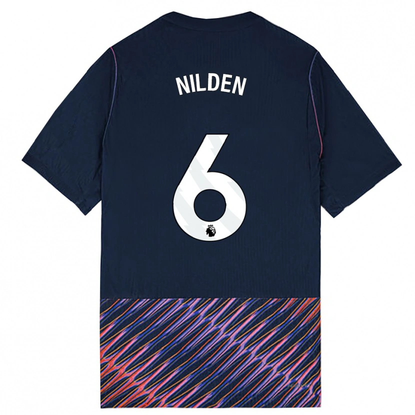 Danxen Män Amanda Nildén #6 Kungligblå Vit Bortatröja Matchtröjor 2026/27 Tröjor T-Tröja