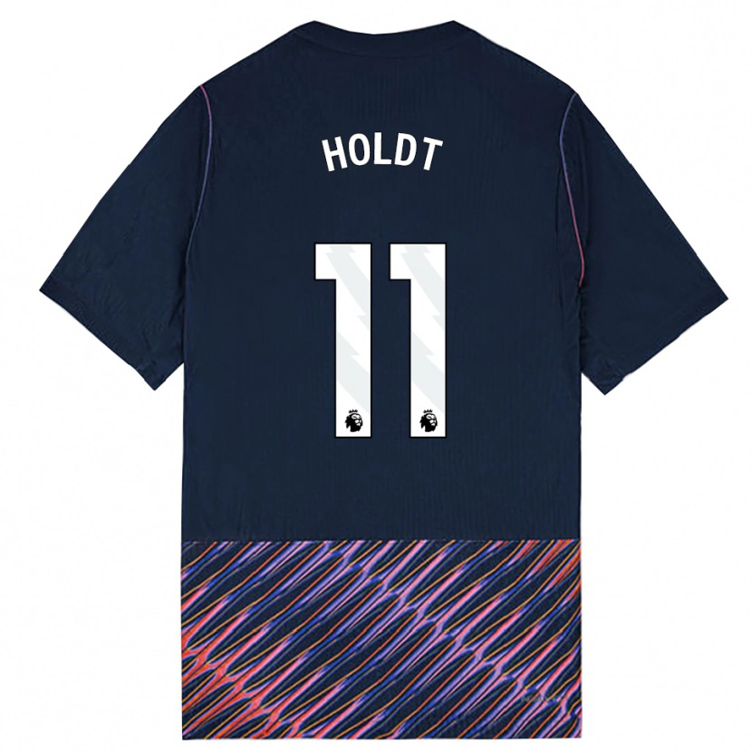 Danxen Män Olivia Holdt #11 Kungligblå Vit Bortatröja Matchtröjor 2026/27 Tröjor T-Tröja