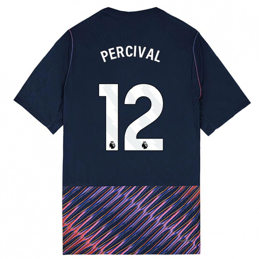 Danxen Män Ria Percival #12 Kungligblå Vit Bortatröja Matchtröjor 2026/27 Tröjor T-Tröja