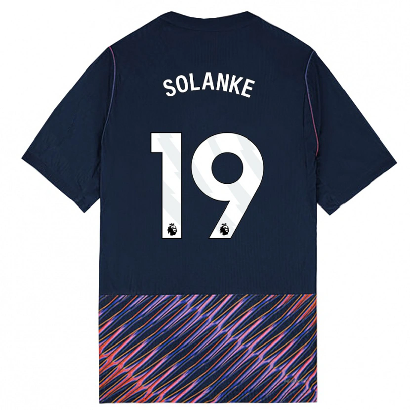 Danxen Män Dominic Solanke #19 Kungligblå Vit Bortatröja Matchtröjor 2026/27 Tröjor T-Tröja