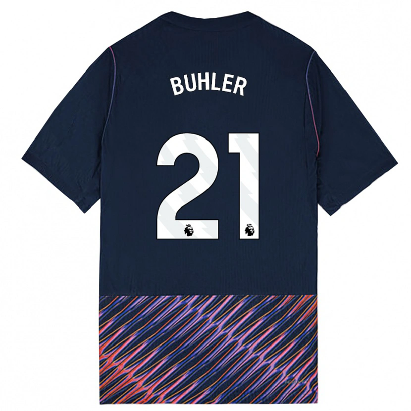 Danxen Män Luana Bühler #21 Kungligblå Vit Bortatröja Matchtröjor 2026/27 Tröjor T-Tröja