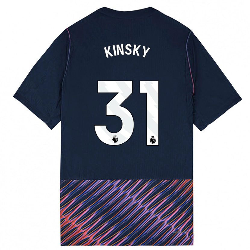 Danxen Män Antonín Kinský #31 Kungligblå Vit Bortatröja Matchtröjor 2026/27 Tröjor T-Tröja