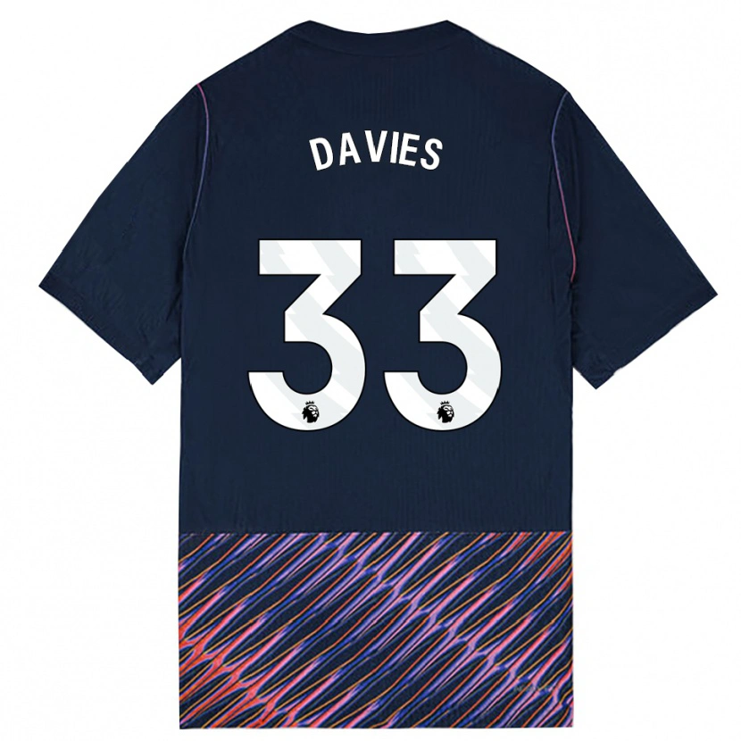 Danxen Män Ben Davies #33 Kungligblå Vit Bortatröja Matchtröjor 2026/27 Tröjor T-Tröja