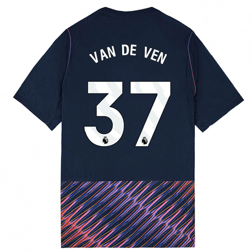 Danxen Män Micky Van De Ven #37 Kungligblå Vit Bortatröja Matchtröjor 2026/27 Tröjor T-Tröja