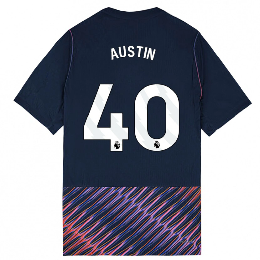 Danxen Män Brandon Austin #40 Kungligblå Vit Bortatröja Matchtröjor 2026/27 Tröjor T-Tröja