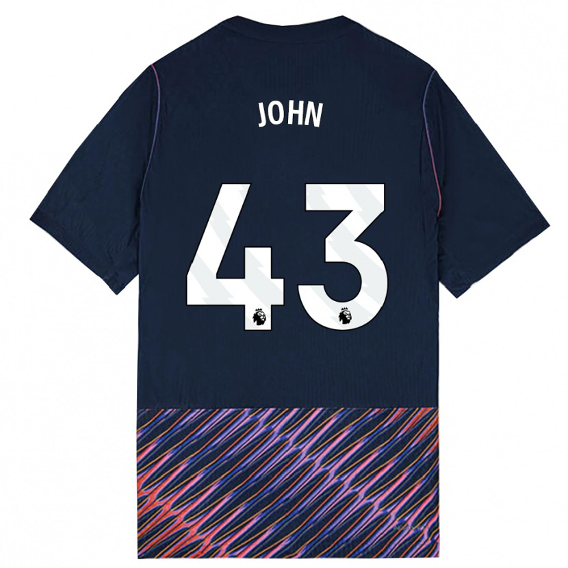 Danxen Män Nile John #43 Kungligblå Vit Bortatröja Matchtröjor 2026/27 Tröjor T-Tröja
