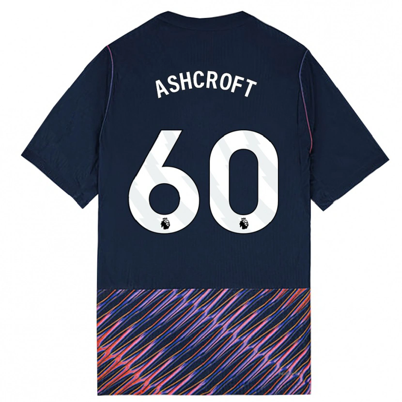 Danxen Män Tyrell Ashcroft #60 Kungligblå Vit Bortatröja Matchtröjor 2026/27 Tröjor T-Tröja