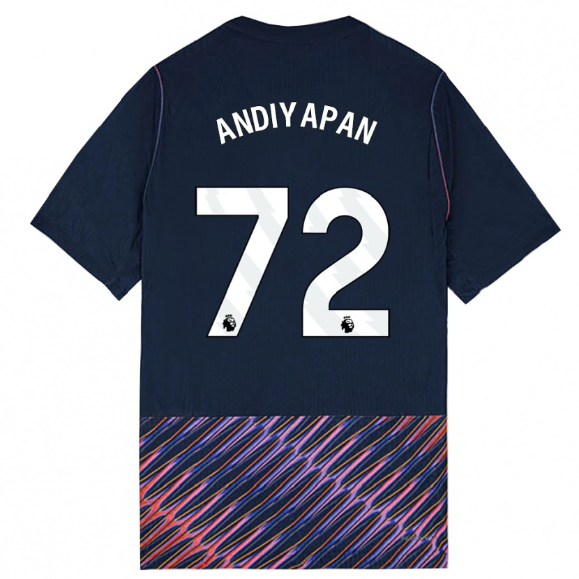 Danxen Män William Andiyapan #72 Kungligblå Vit Bortatröja Matchtröjor 2026/27 Tröjor T-Tröja
