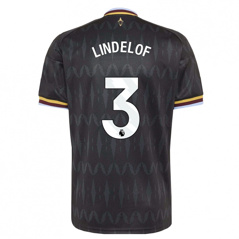 Danxen Män Victor Lindelöf #3 Kornblå Svart Gul Bortatröja Matchtröjor 2026/27 Tröjor T-Tröja