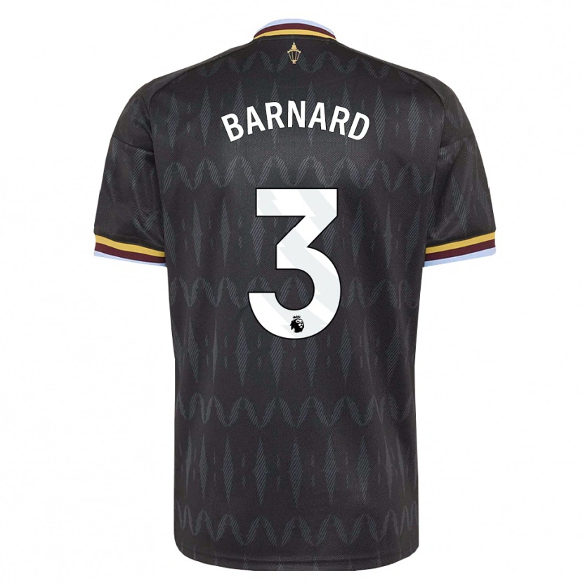 Danxen Män Finlay Barnard #3 Kornblå Svart Gul Bortatröja Matchtröjor 2026/27 Tröjor T-Tröja