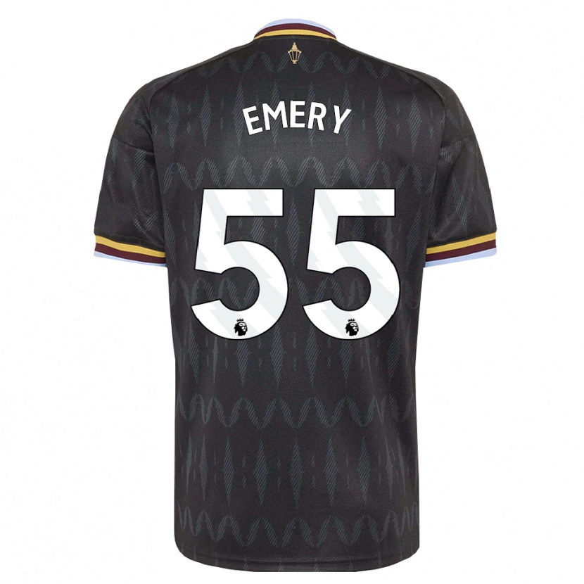 Danxen Män Lander Emery #55 Kornblå Svart Gul Bortatröja Matchtröjor 2026/27 Tröjor T-Tröja