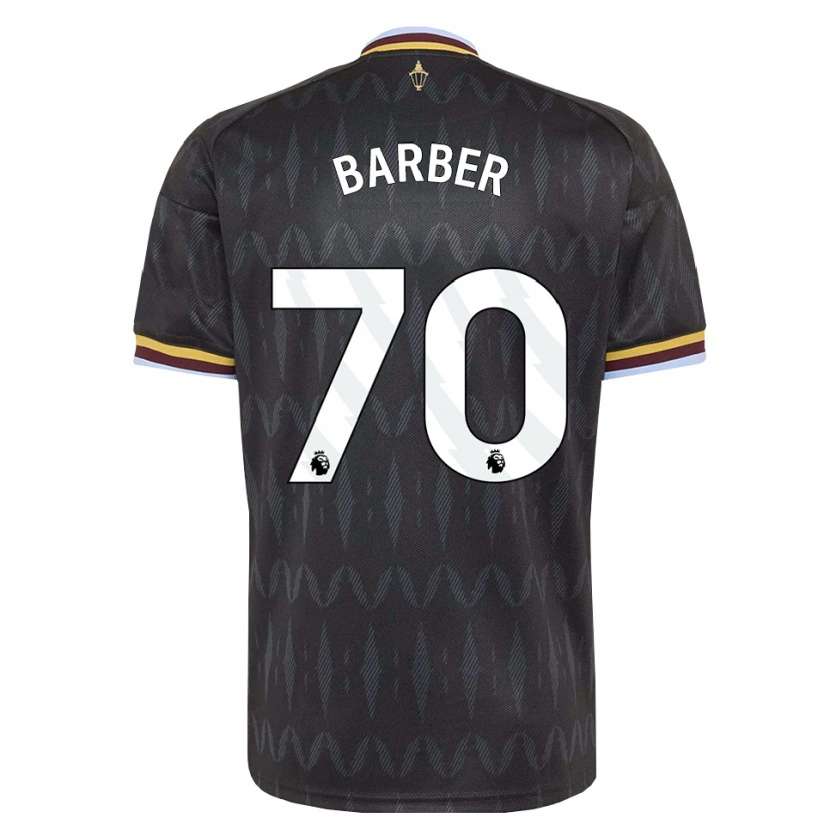 Danxen Män Jayden Barber #70 Kornblå Svart Gul Bortatröja Matchtröjor 2026/27 Tröjor T-Tröja