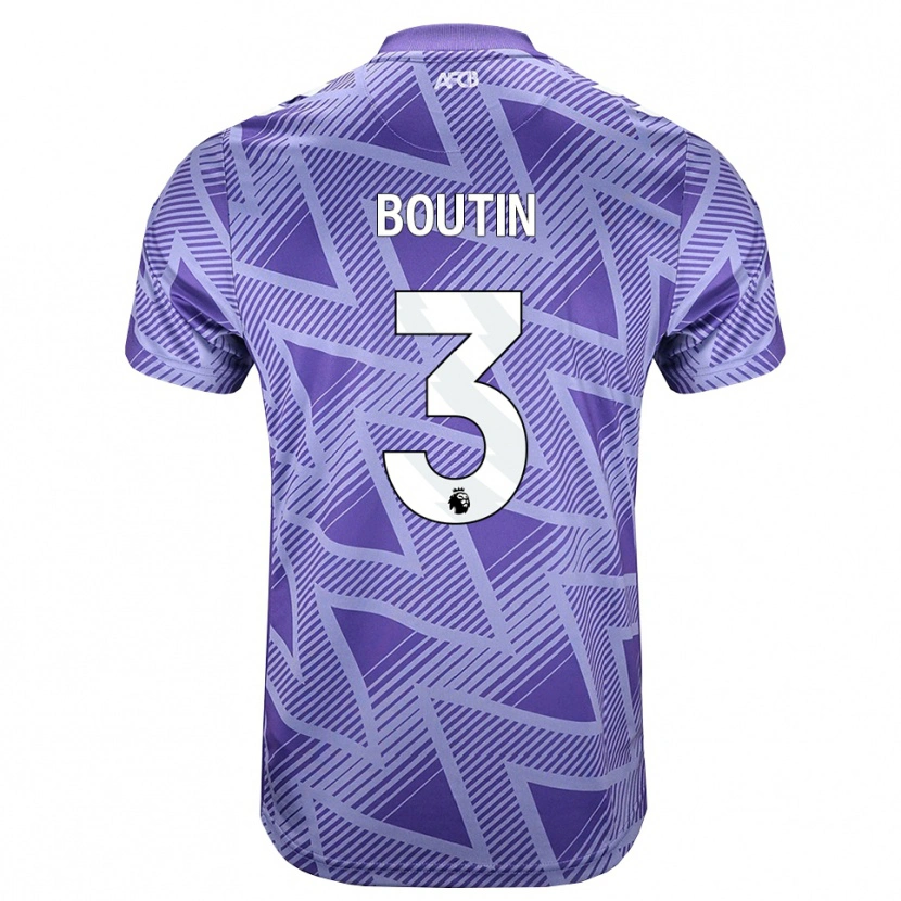 Danxen Män Noa Boutin #3 Blek Violettröd Vit Bortatröja Matchtröjor 2026/27 Tröjor T-Tröja