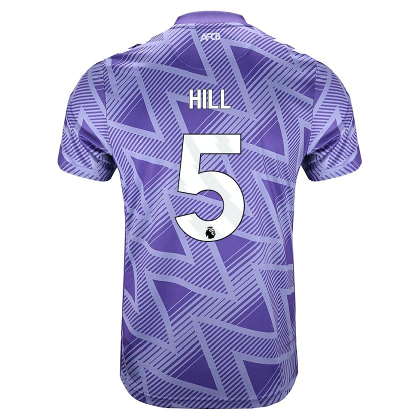 Danxen Män James Hill #5 Blek Violettröd Vit Bortatröja Matchtröjor 2026/27 Tröjor T-Tröja