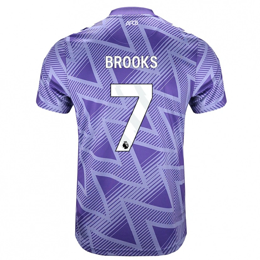 Danxen Män David Brooks #7 Blek Violettröd Vit Bortatröja Matchtröjor 2026/27 Tröjor T-Tröja