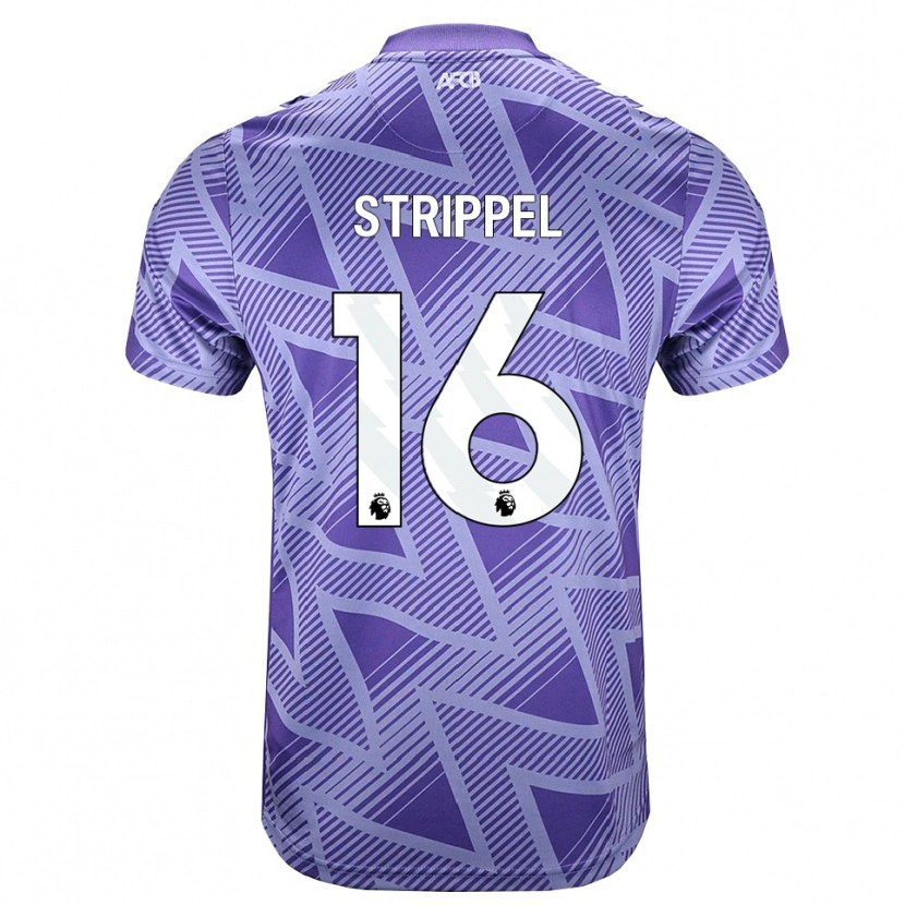 Danxen Män Ellie Strippel #16 Blek Violettröd Vit Bortatröja Matchtröjor 2026/27 Tröjor T-Tröja