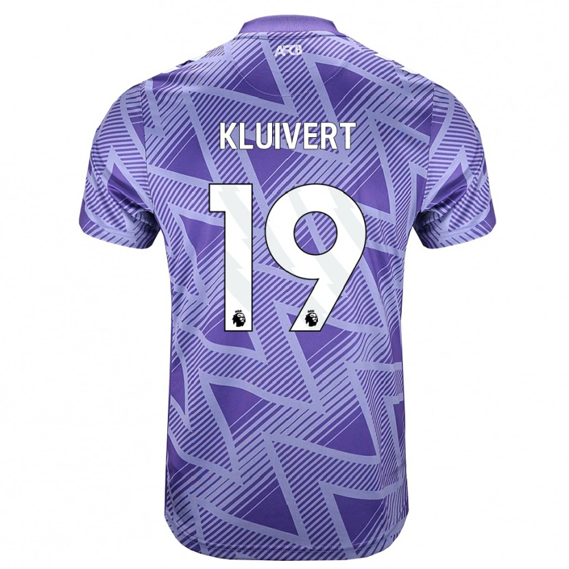 Danxen Män Justin Kluivert #19 Blek Violettröd Vit Bortatröja Matchtröjor 2026/27 Tröjor T-Tröja