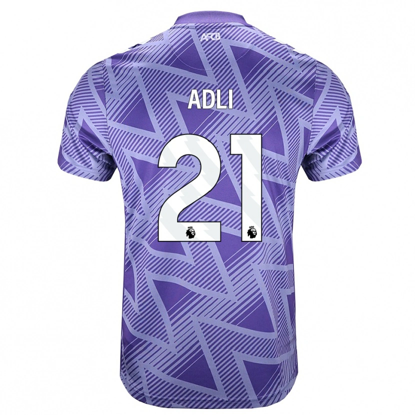 Danxen Män Amine Adli #21 Blek Violettröd Vit Bortatröja Matchtröjor 2026/27 Tröjor T-Tröja