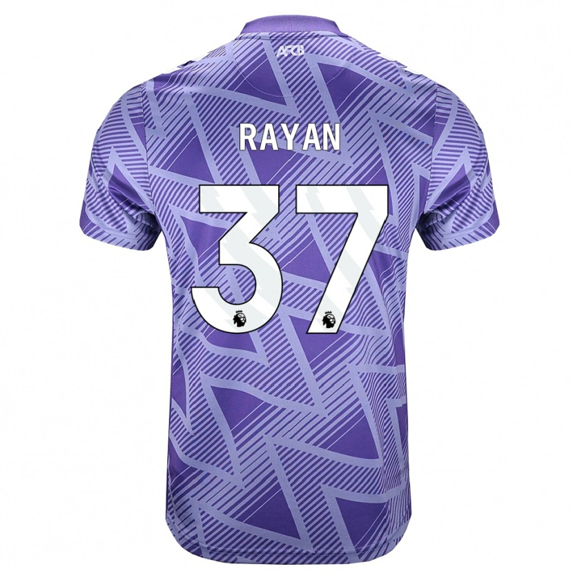 Danxen Män Rayan Vitor Simplício Rocha #37 Blek Violettröd Vit Bortatröja Matchtröjor 2026/27 Tröjor T-Tröja