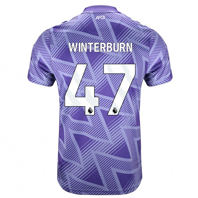 Danxen Män Ben Winterburn #47 Blek Violettröd Vit Bortatröja Matchtröjor 2026/27 Tröjor T-Tröja