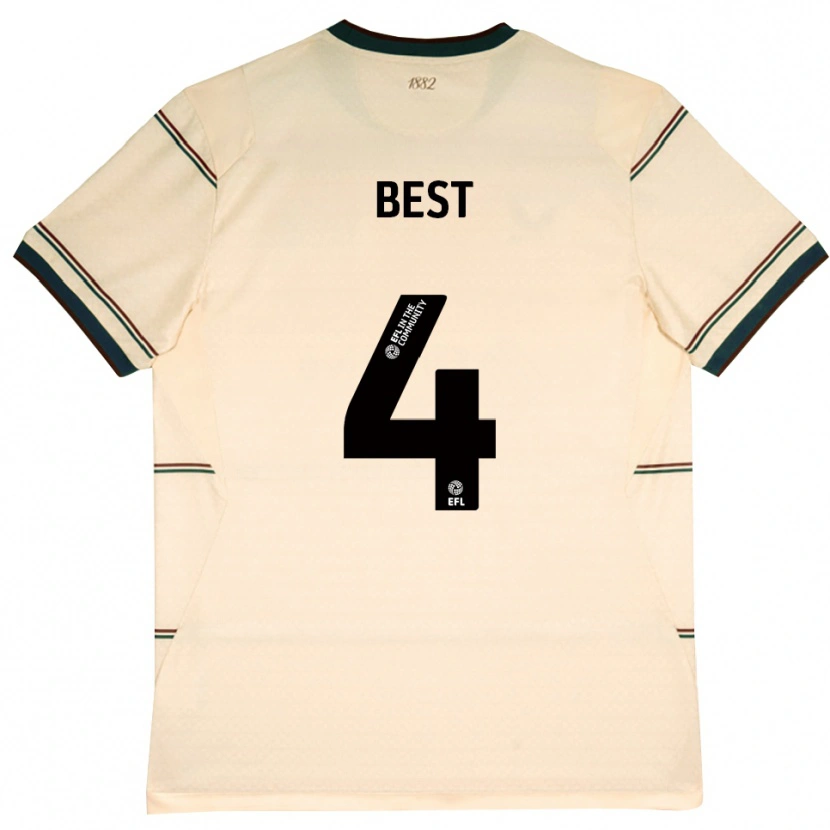 Danxen Män Freddie Best #4 Beige Vinröd Bortatröja Matchtröjor 2026/27 Tröjor T-Tröja