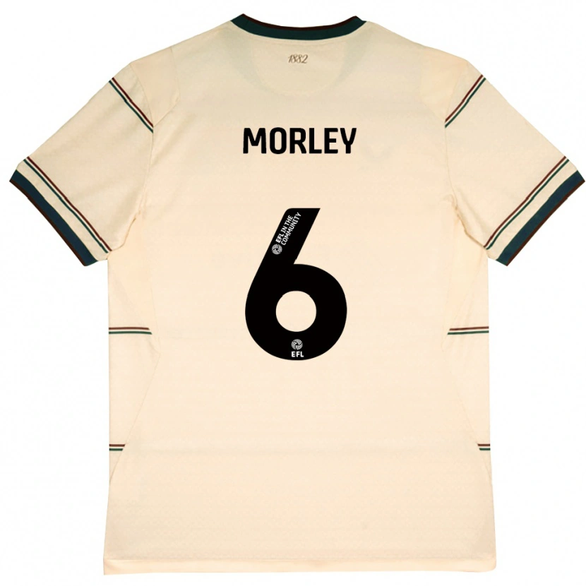 Danxen Män Samuel Morley #6 Beige Vinröd Bortatröja Matchtröjor 2026/27 Tröjor T-Tröja