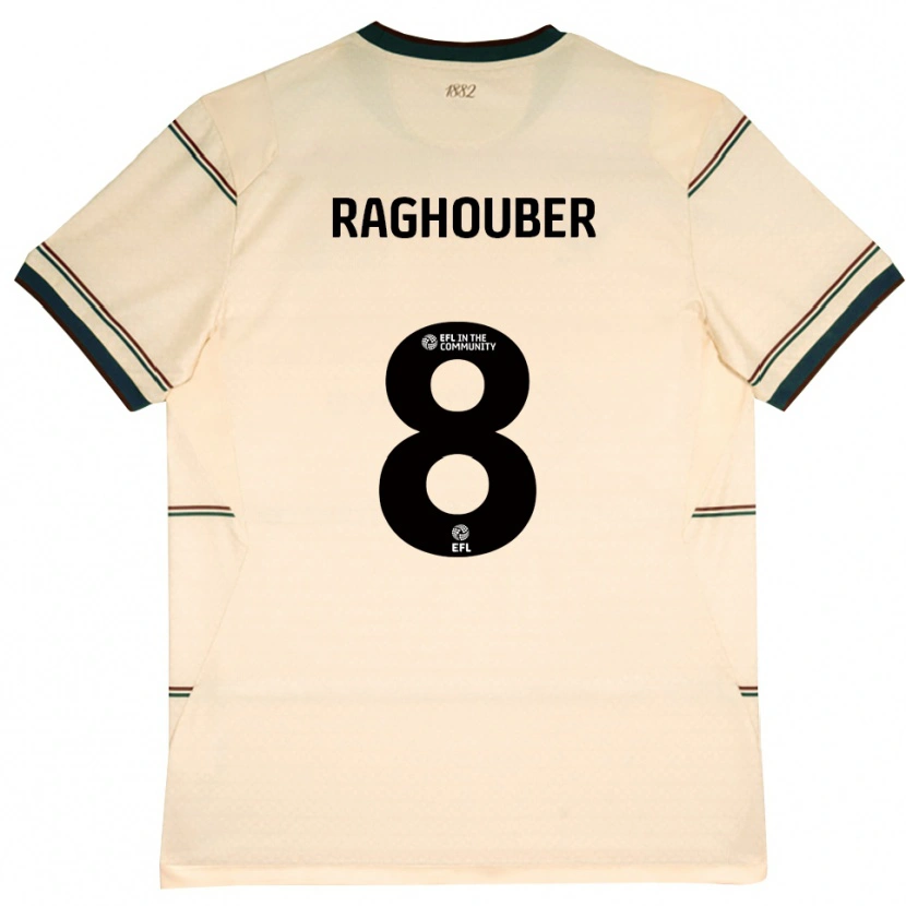 Danxen Män Ugo Raghouber #8 Beige Vinröd Bortatröja Matchtröjor 2026/27 Tröjor T-Tröja
