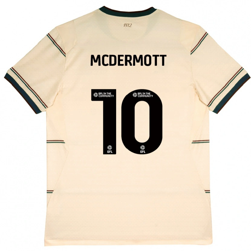 Danxen Män Tommy Mcdermott #10 Beige Vinröd Bortatröja Matchtröjor 2026/27 Tröjor T-Tröja
