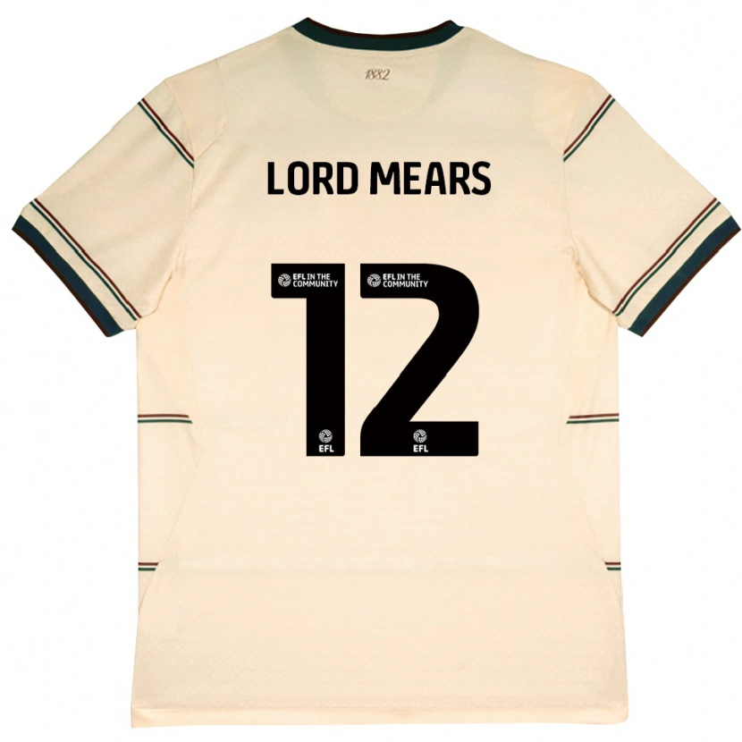 Danxen Män Rhema Lord-Mears #12 Beige Vinröd Bortatröja Matchtröjor 2026/27 Tröjor T-Tröja