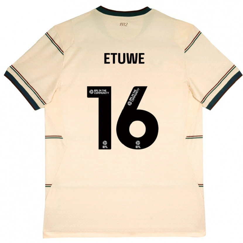 Danxen Män Isaac Etuwe #16 Beige Vinröd Bortatröja Matchtröjor 2026/27 Tröjor T-Tröja