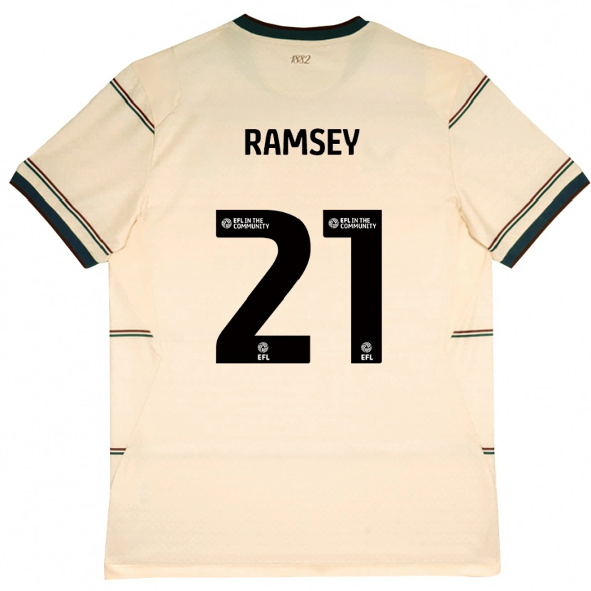 Danxen Män Aaron Ramsey #21 Beige Vinröd Bortatröja Matchtröjor 2026/27 Tröjor T-Tröja