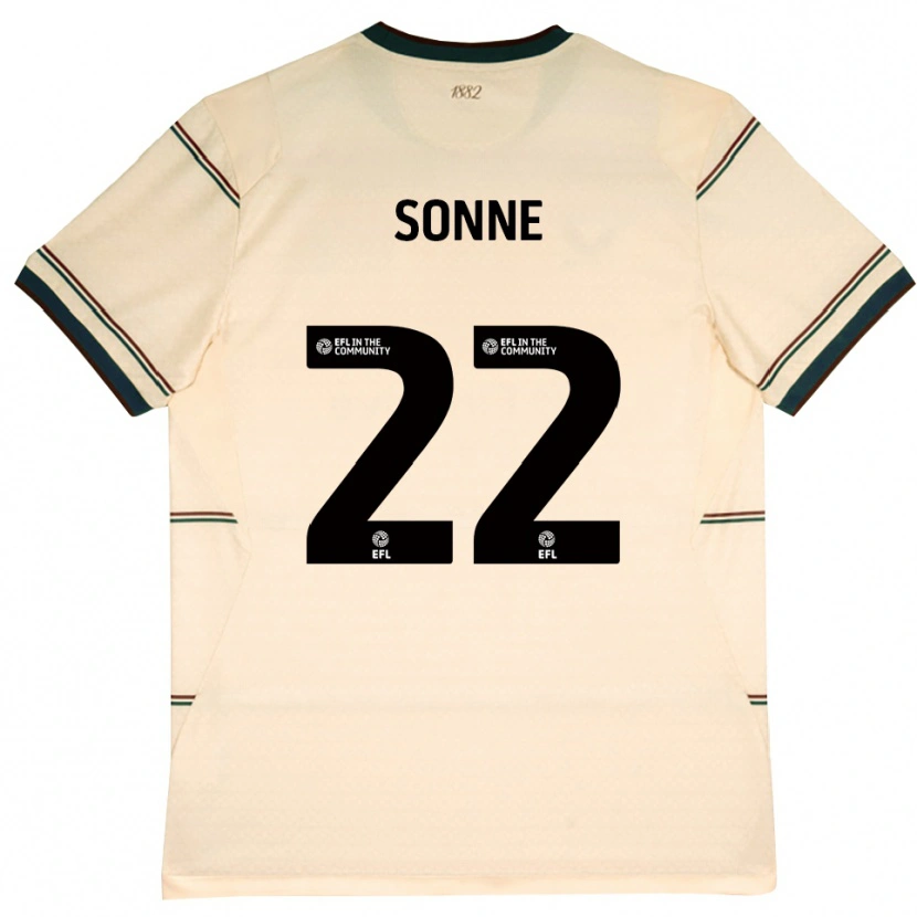Danxen Män Oliver Sonne #22 Beige Vinröd Bortatröja Matchtröjor 2026/27 Tröjor T-Tröja