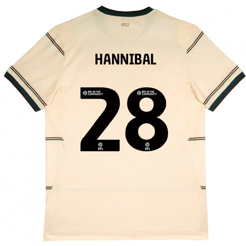 Danxen Män Hannibal Mejbri #28 Beige Vinröd Bortatröja Matchtröjor 2026/27 Tröjor T-Tröja