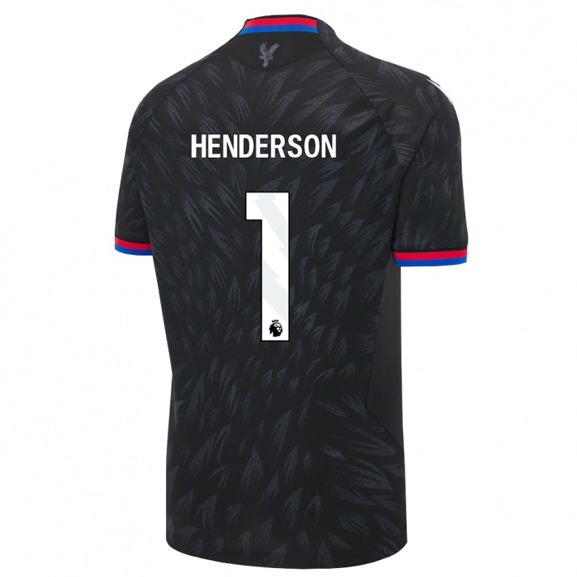 Danxen Män Dean Henderson #1 Svart Blå Röd Bortatröja Matchtröjor 2026/27 Tröjor T-Tröja