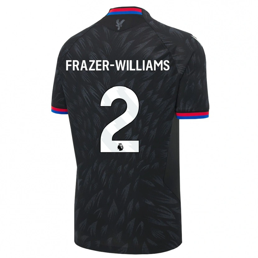 Danxen Män Khyan Frazer-Williams #2 Svart Blå Röd Bortatröja Matchtröjor 2026/27 Tröjor T-Tröja