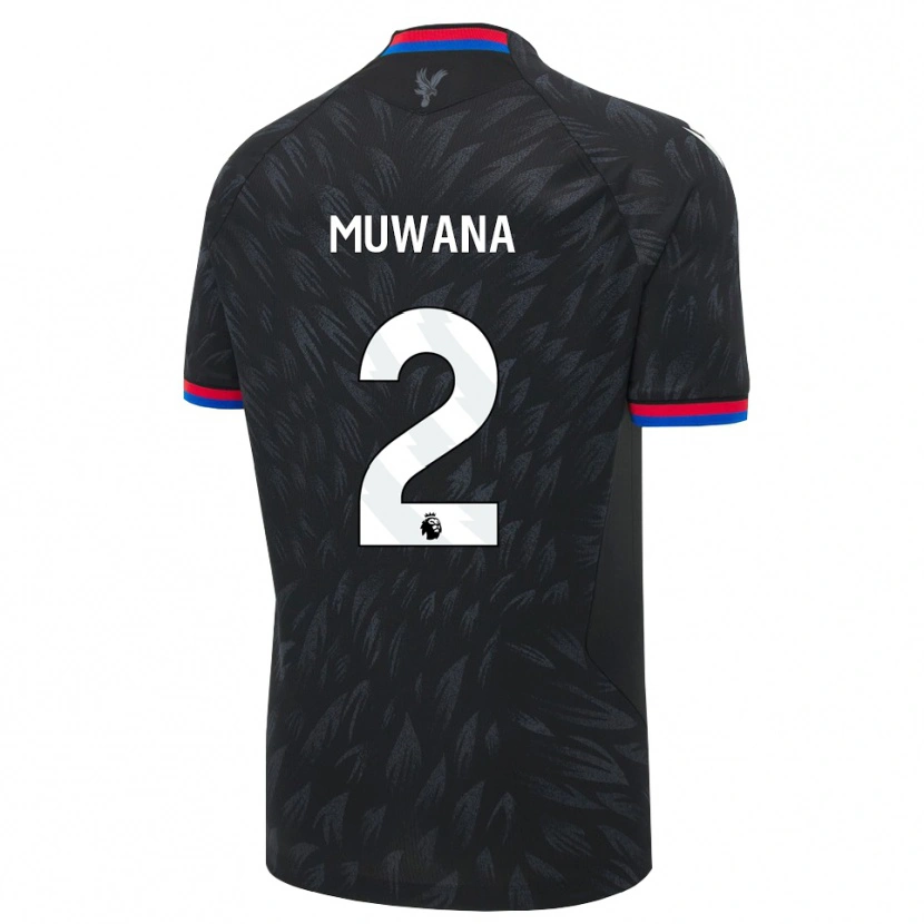Danxen Män Joshua Muwana #2 Svart Blå Röd Bortatröja Matchtröjor 2026/27 Tröjor T-Tröja