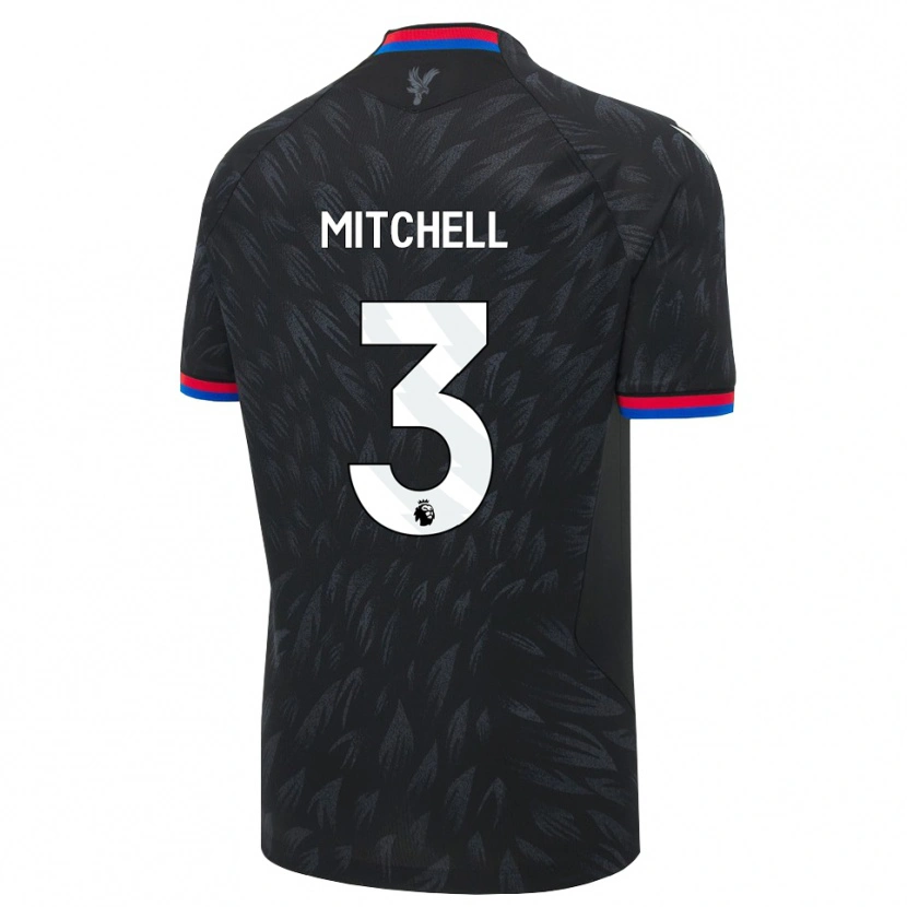 Danxen Män Tyrick Mitchell #3 Svart Blå Röd Bortatröja Matchtröjor 2026/27 Tröjor T-Tröja
