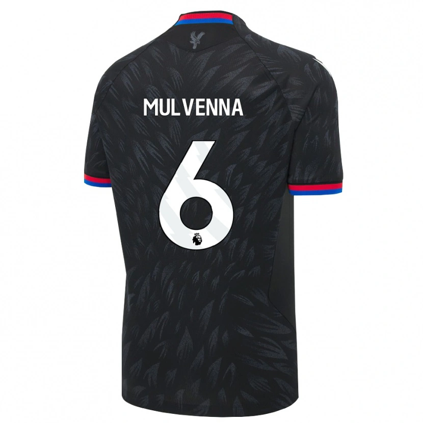 Danxen Män Alfie Mulvenna #6 Svart Blå Röd Bortatröja Matchtröjor 2026/27 Tröjor T-Tröja