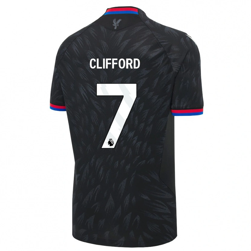 Danxen Män Charley Clifford #7 Svart Blå Röd Bortatröja Matchtröjor 2026/27 Tröjor T-Tröja