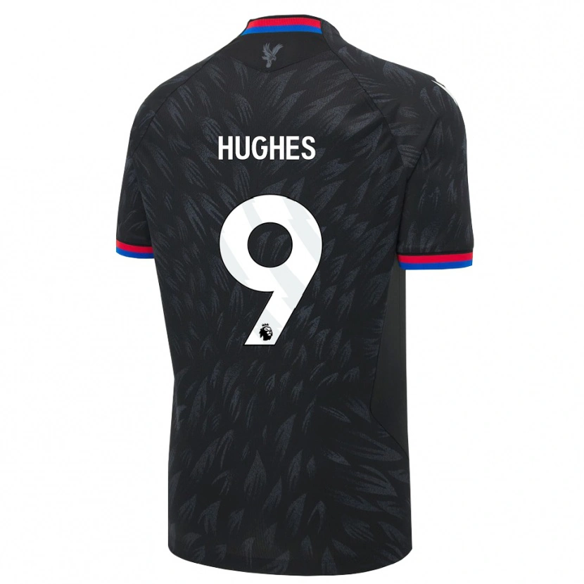 Danxen Män Elise Hughes #9 Svart Blå Röd Bortatröja Matchtröjor 2026/27 Tröjor T-Tröja
