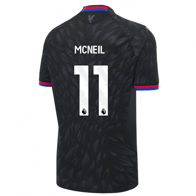 Danxen Män Dwight Mcneil #11 Svart Blå Röd Bortatröja Matchtröjor 2026/27 Tröjor T-Tröja