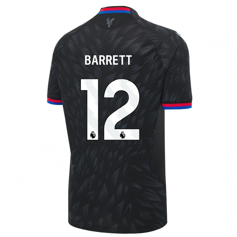 Danxen Män Anthony Barrett #12 Svart Blå Röd Bortatröja Matchtröjor 2026/27 Tröjor T-Tröja